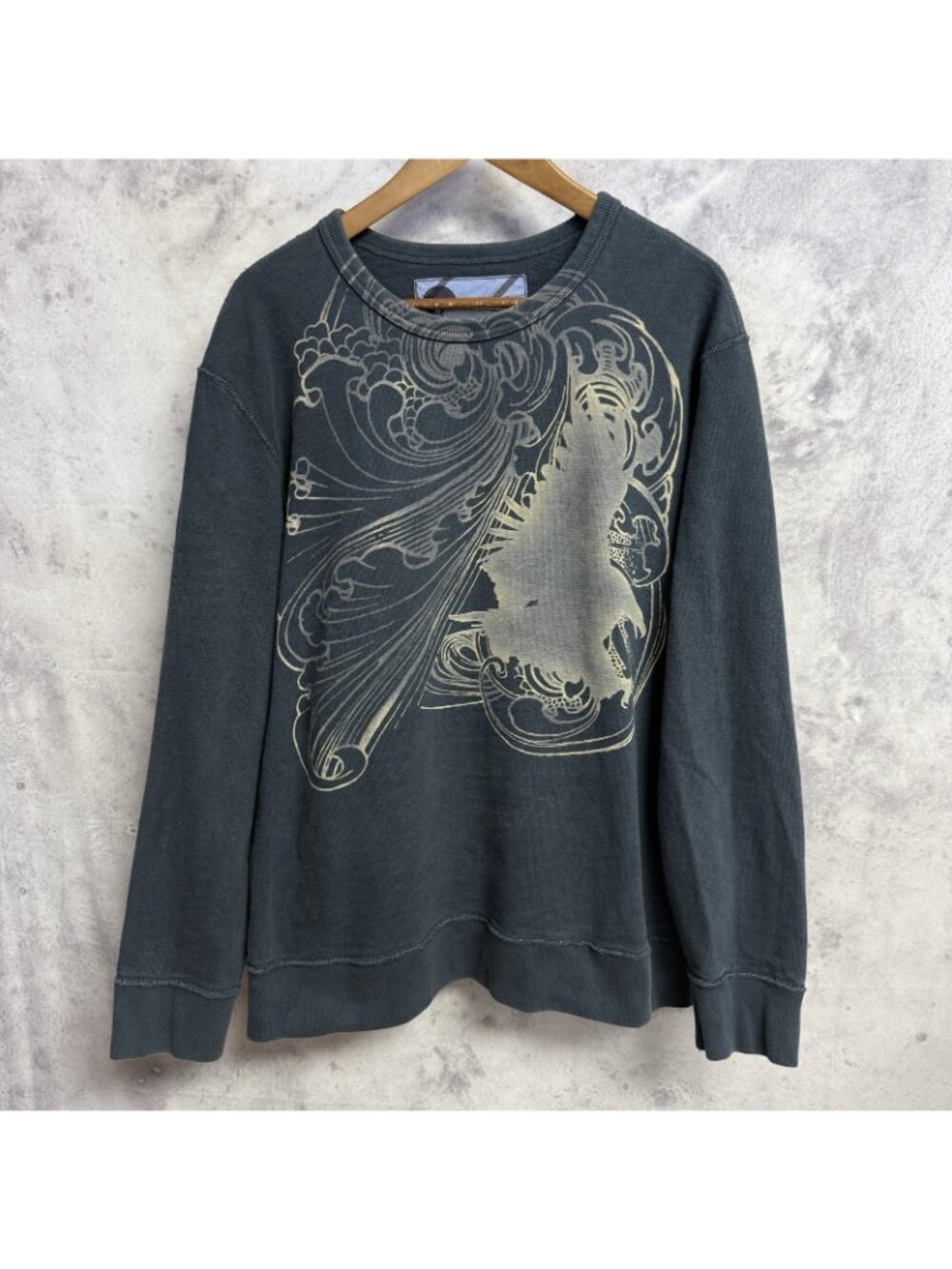 Vintage Gap Round Neck Sweatshirt Mens XL Blue Eagle & Wind Graphic Print - Picture 2 of 10